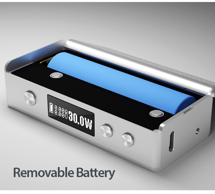 This device takes 1x Rechargeable 18650 Battery