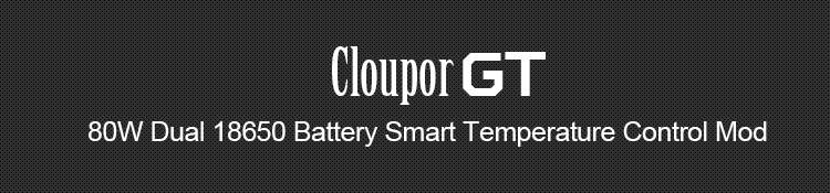 The Cloupor GT 80 Watt E-Cigarette Box Mod