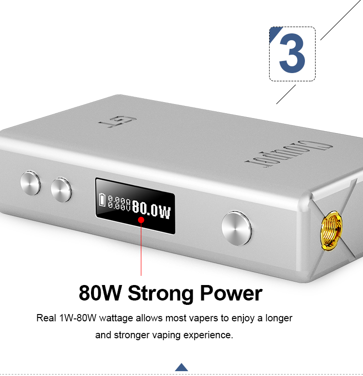 High Power 80W Sub Ohm Box Mod